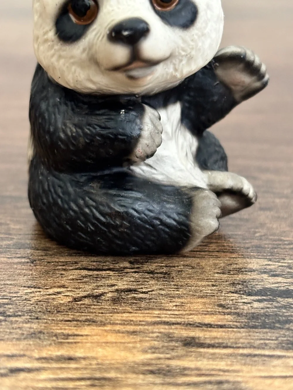 House of Global Art Harvey Knox Panda Bear Figurine Realistic Collectible Topper